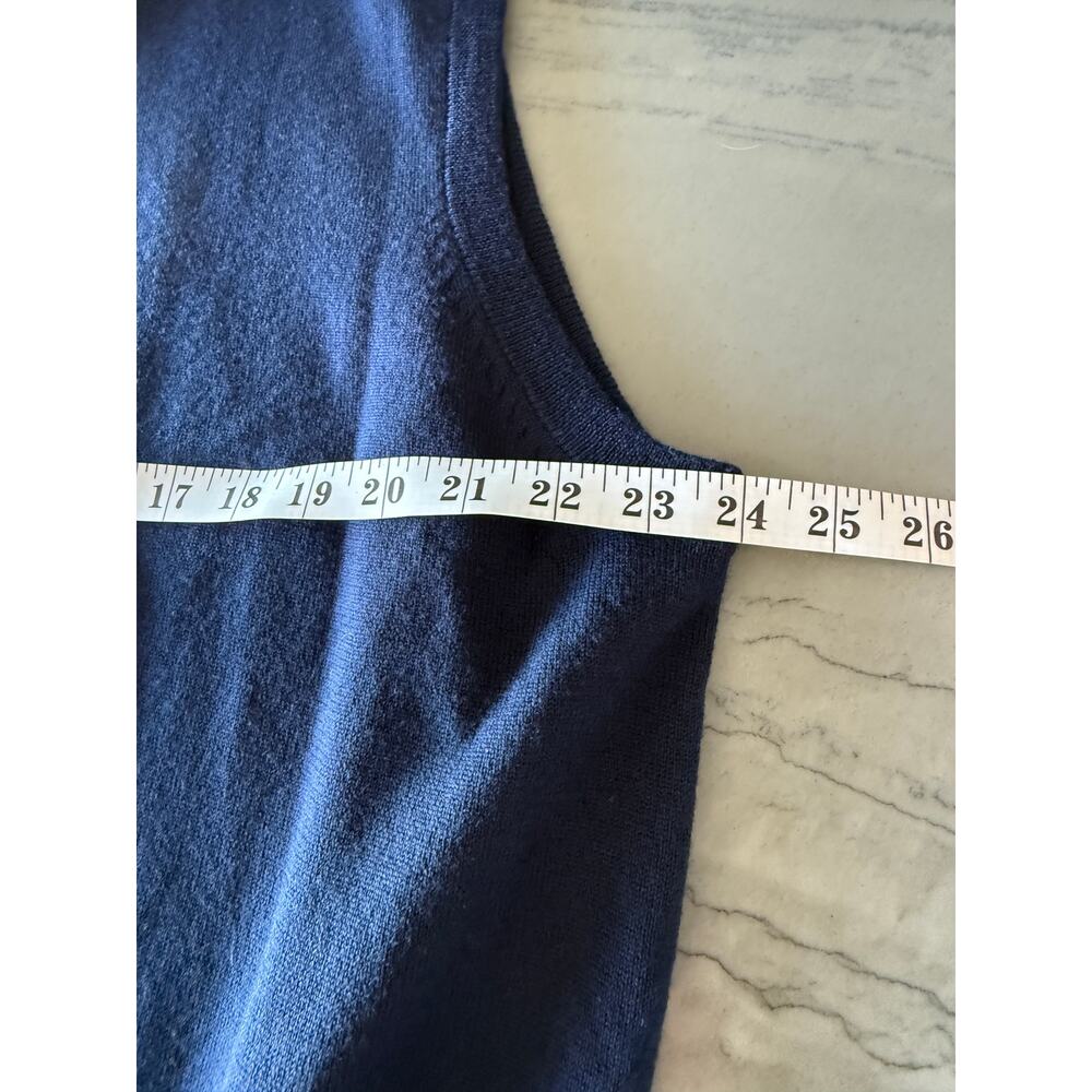 Peter Millar Merino Wool 1/4 Zip Navy XL Golf/Country Club/Business Casual Vest - Picture 5 of 9